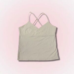 Wet seal beige cross strap cami